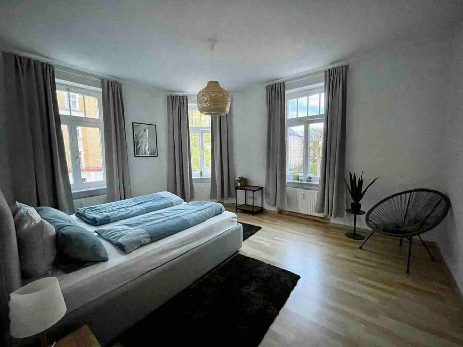 Ein Gemuetlicher Platz Im Gruenderzeitviertel Chemnitz Bagian luar foto